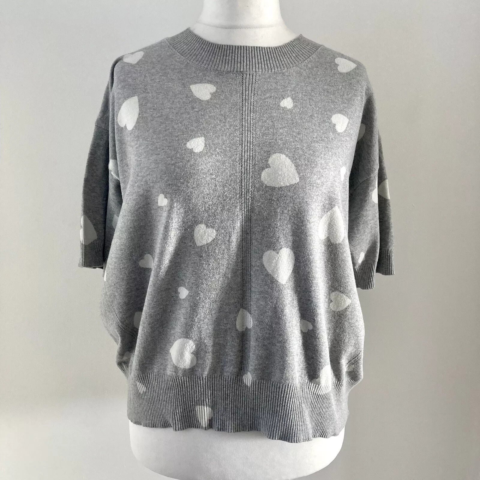 Ladies Short Sleeved Cotton Blend Knit Jumper Sweater - Image 5