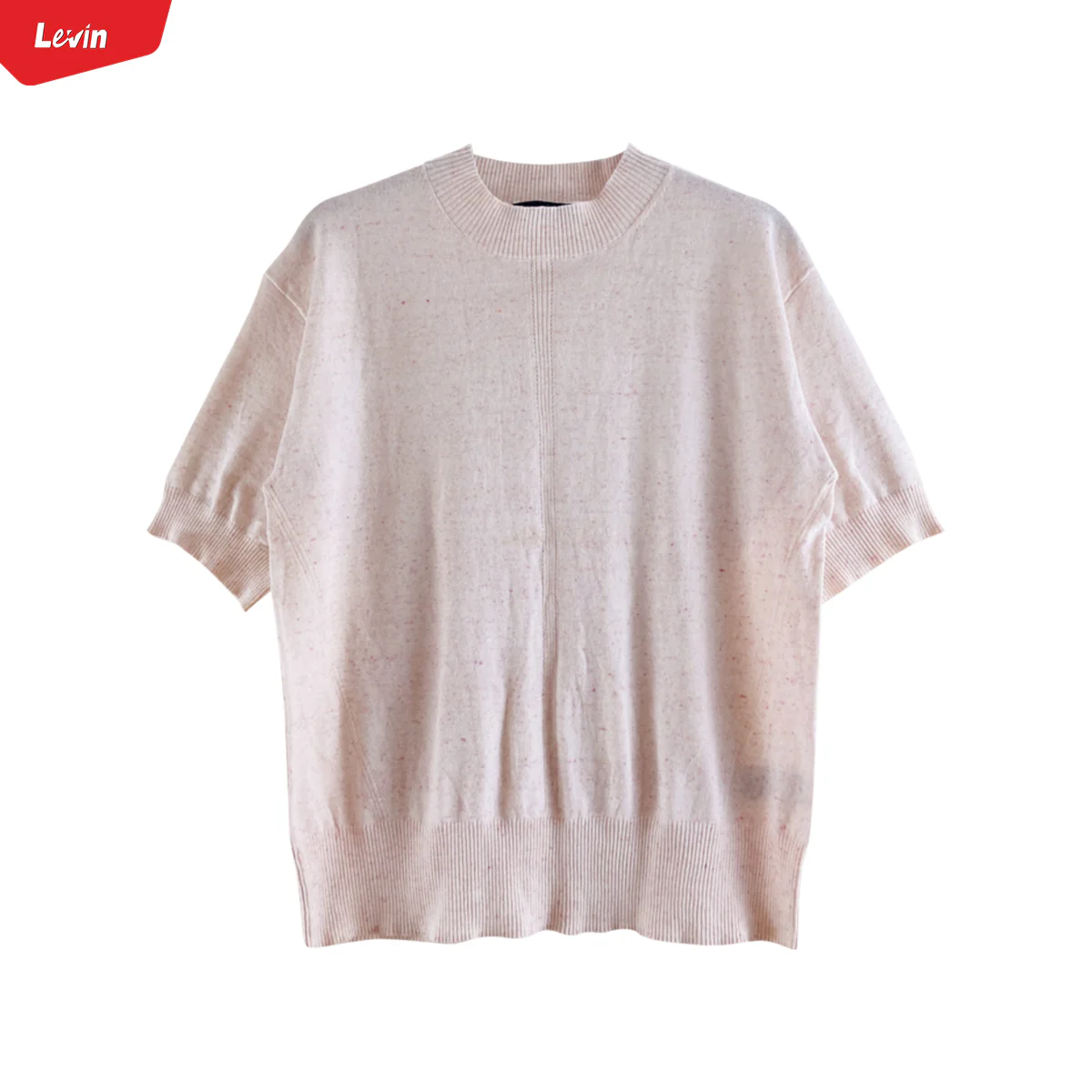 Ladies Short Sleeved Cotton Blend Knit Jumper Sweater - Image 8