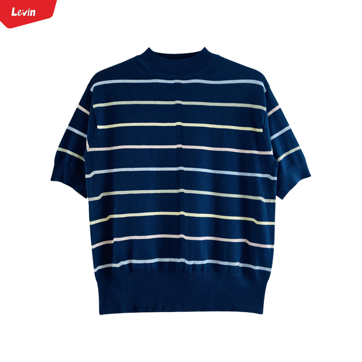 Ladies Short Sleeved Cotton Blend Knit Jumper Sweater - Image 9