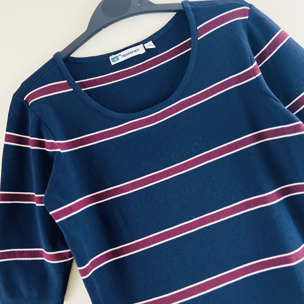 Ladies Short Sleeved Knit Long Jumper Sweater - Image 2