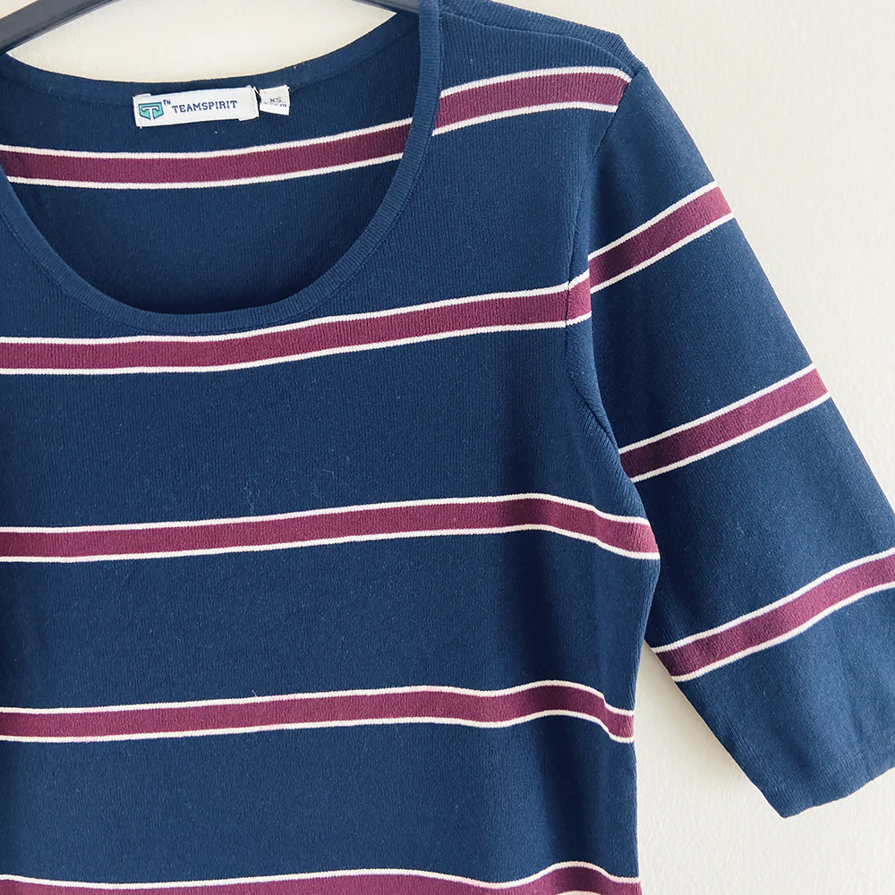 Ladies Short Sleeved Knit Long Jumper Sweater - Image 3