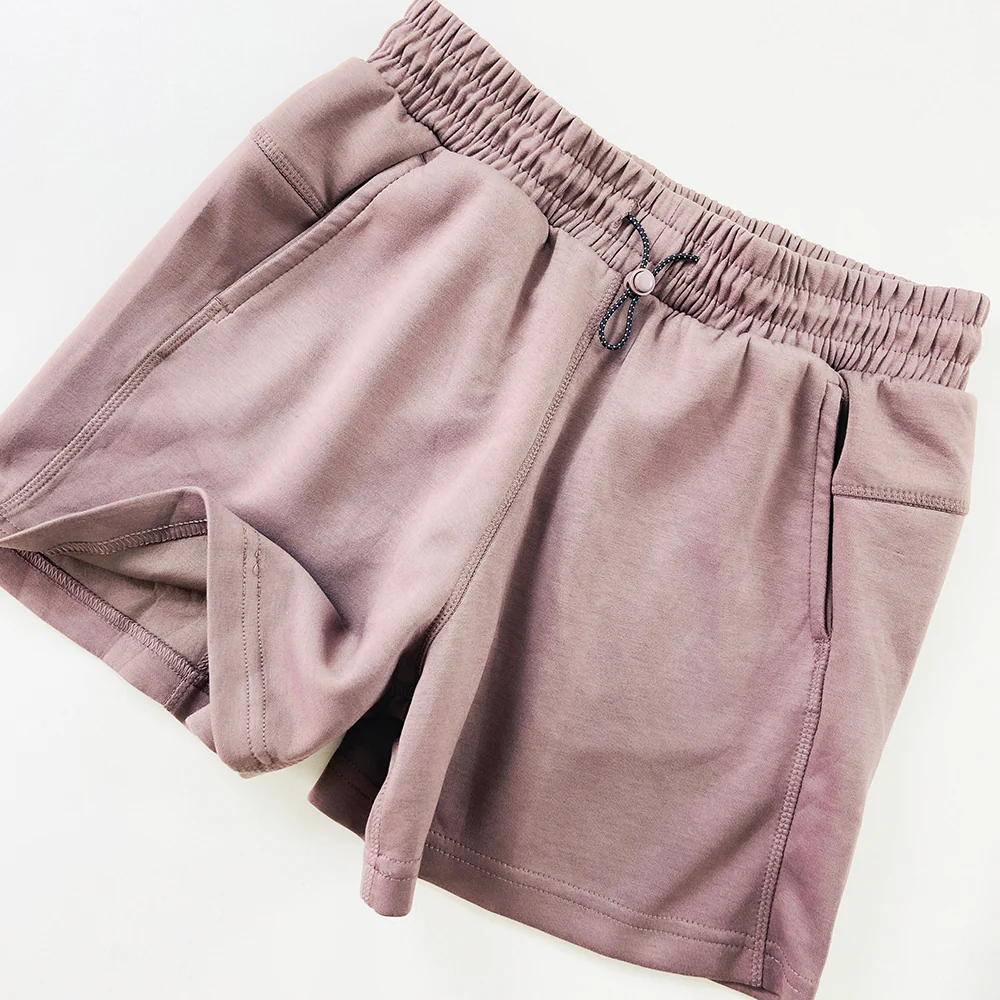 Ladies Side Pocket Fitness Running Sports Shorts - Image 18