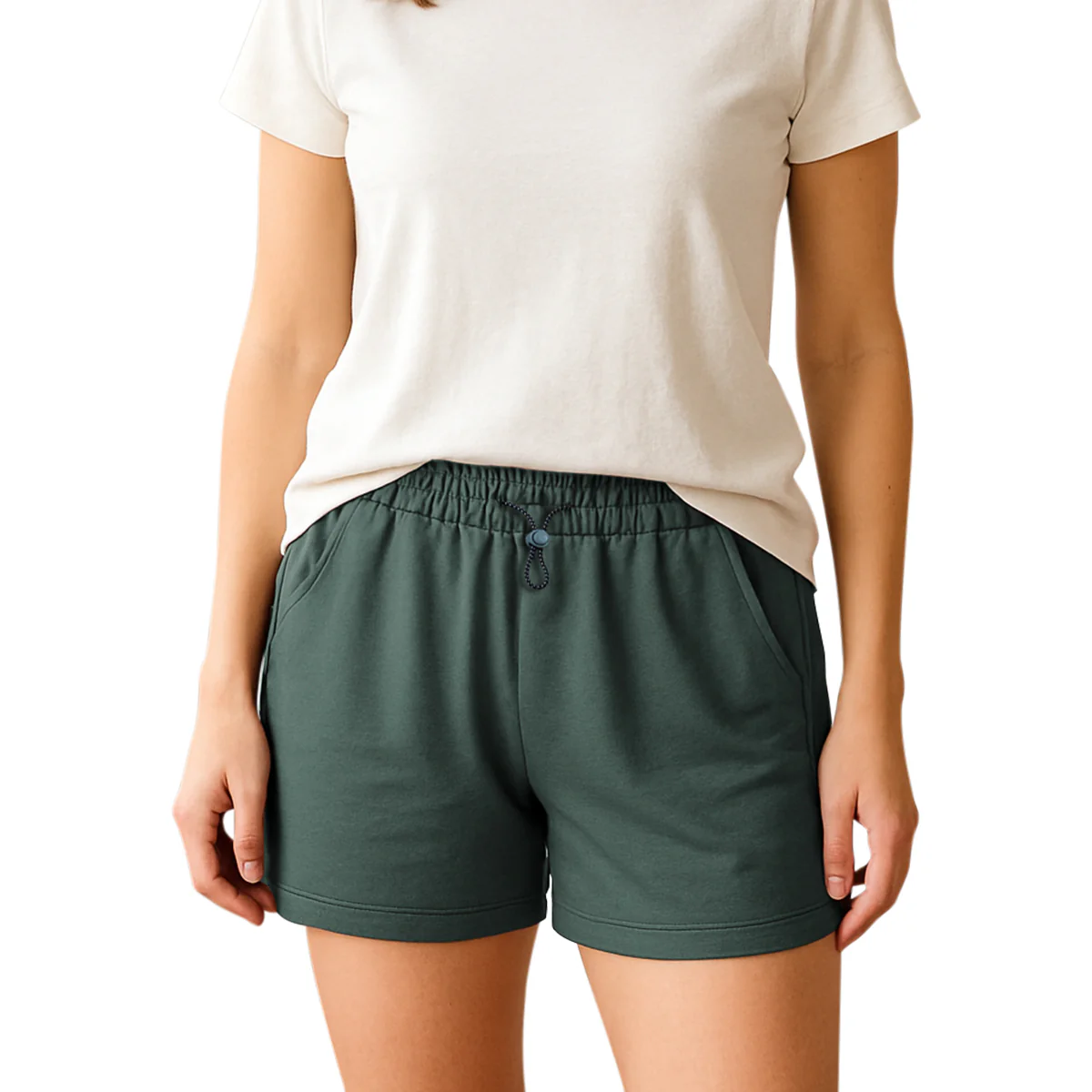 Ladies Side Pocket Fitness Running Sports Shorts - Image 8