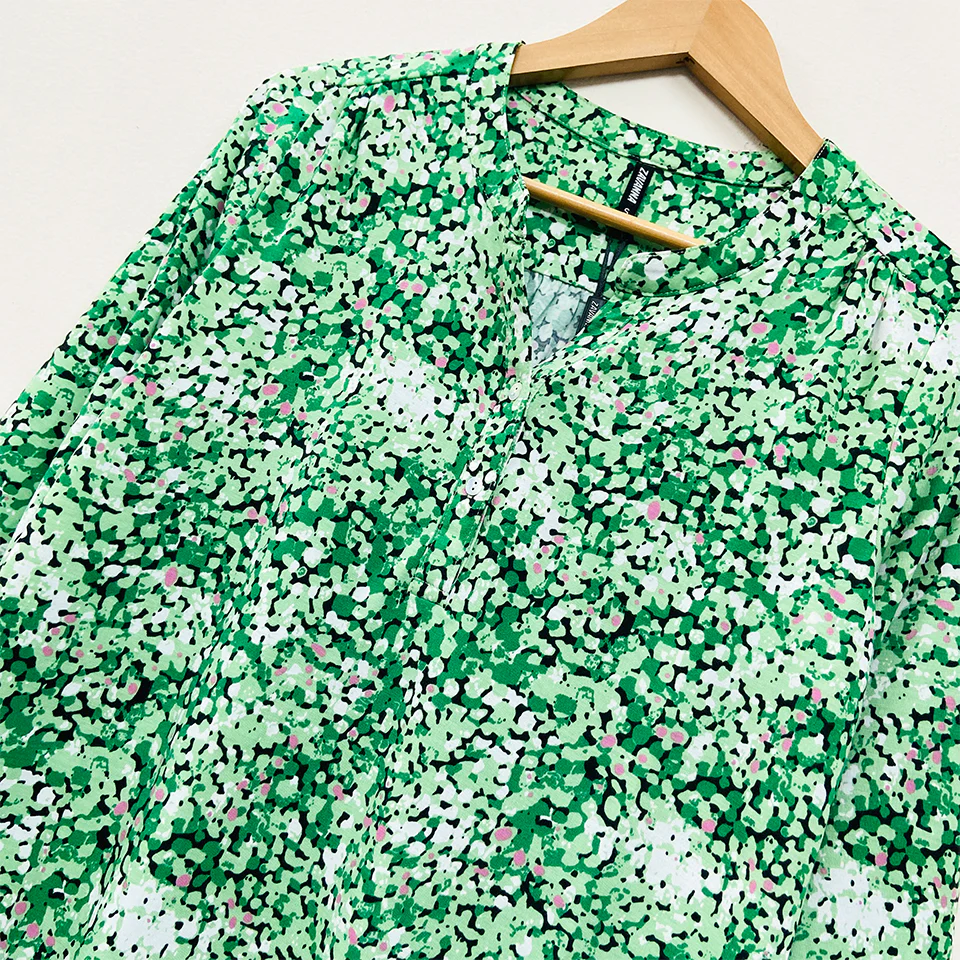 Ladies ¾ Sleeve Soft Floral Casual Top - Image 12