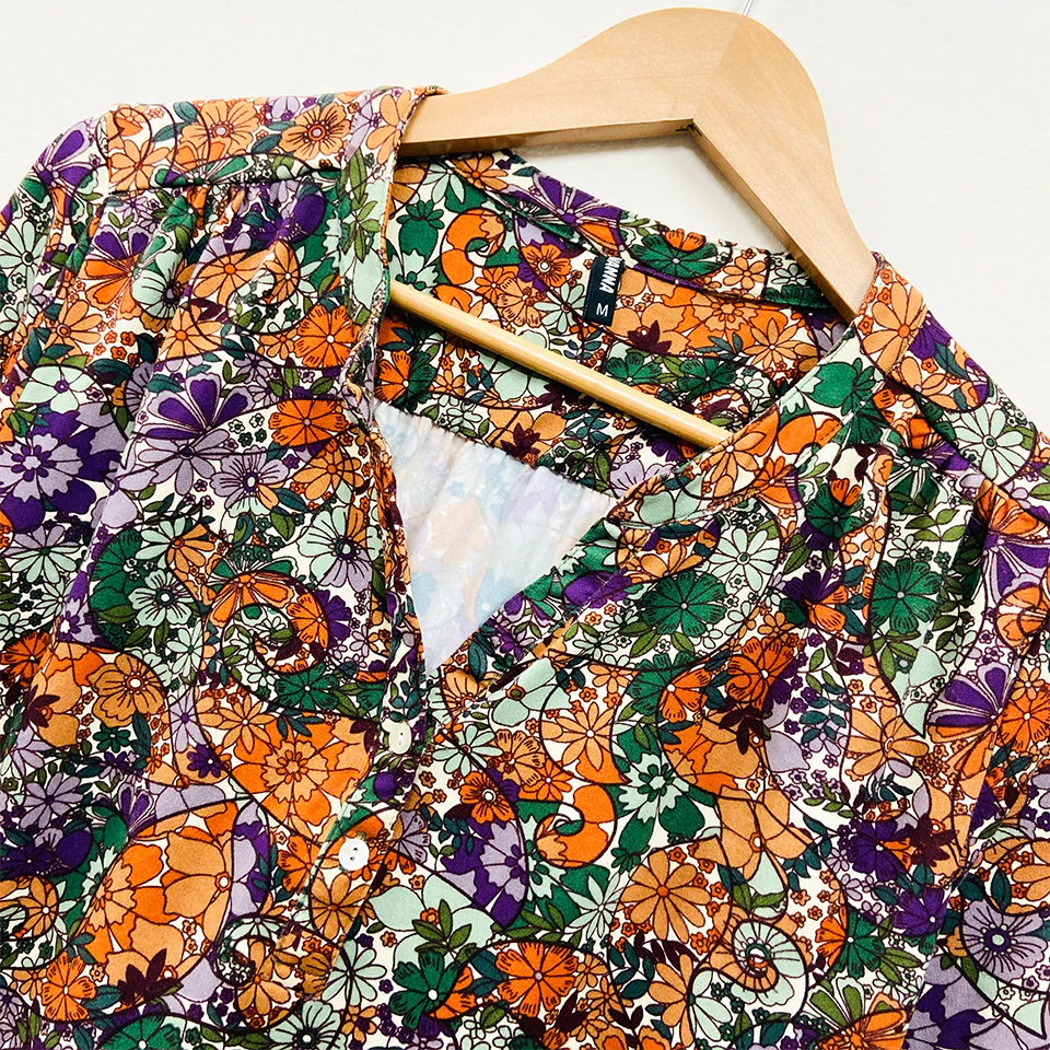 Ladies ¾ Sleeve Soft Floral Casual Top - Image 16