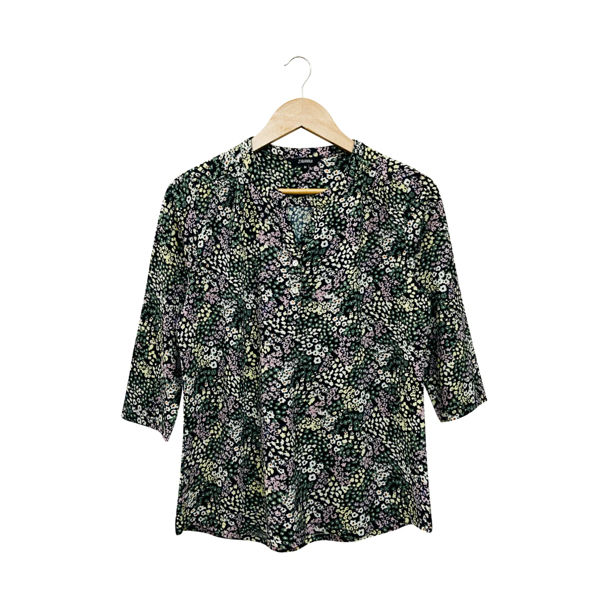 Ladies ¾ Sleeve Soft Floral Casual Top - Image 23