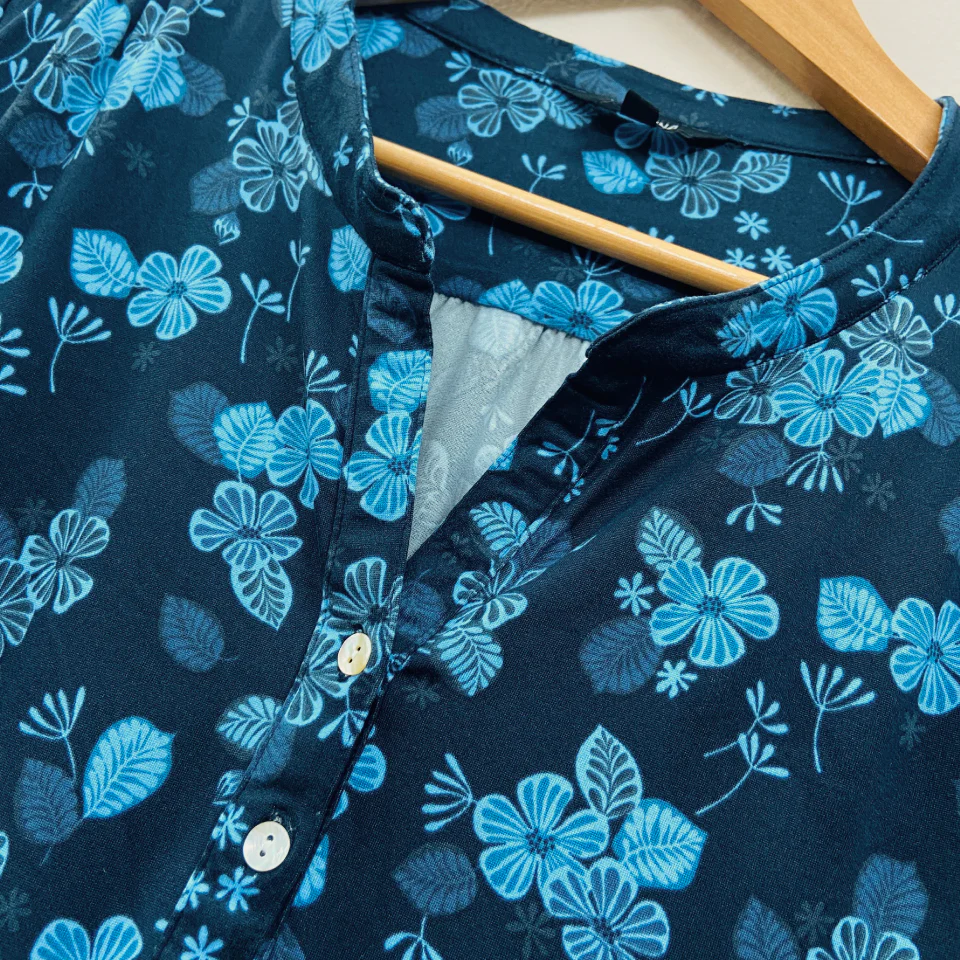Ladies ¾ Sleeve Soft Floral Casual Top - Image 30