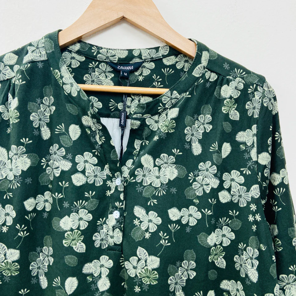 Ladies ¾ Sleeve Soft Floral Casual Top - Image 32