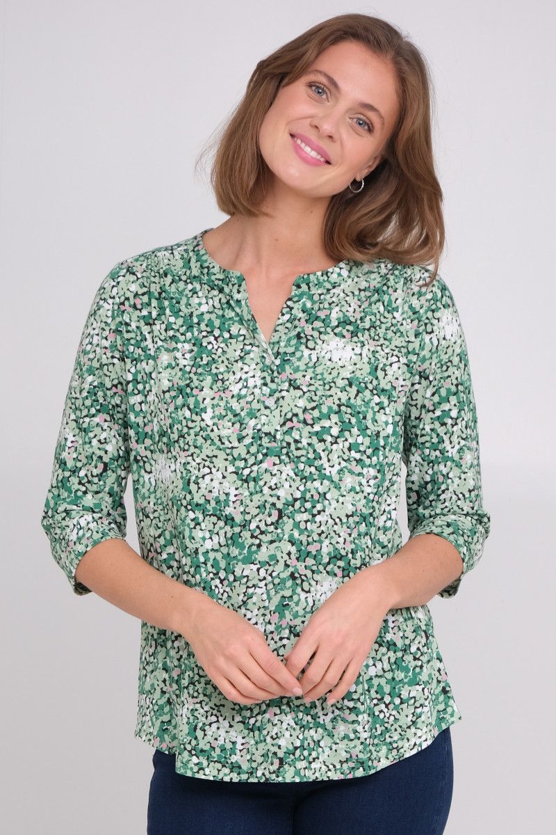 Ladies ¾ Sleeve Soft Floral Casual Top - Image 5