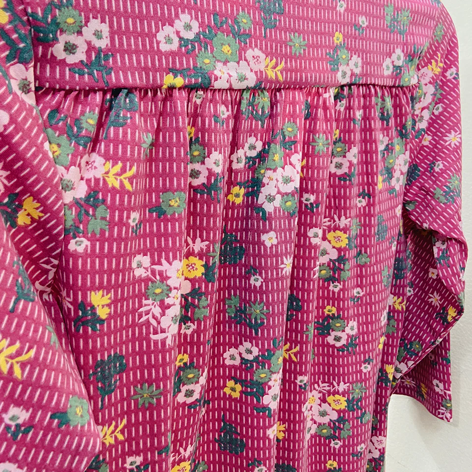 Ladies ¾ Sleeve Soft Floral Casual Top with Knitted Bottom - Image 13