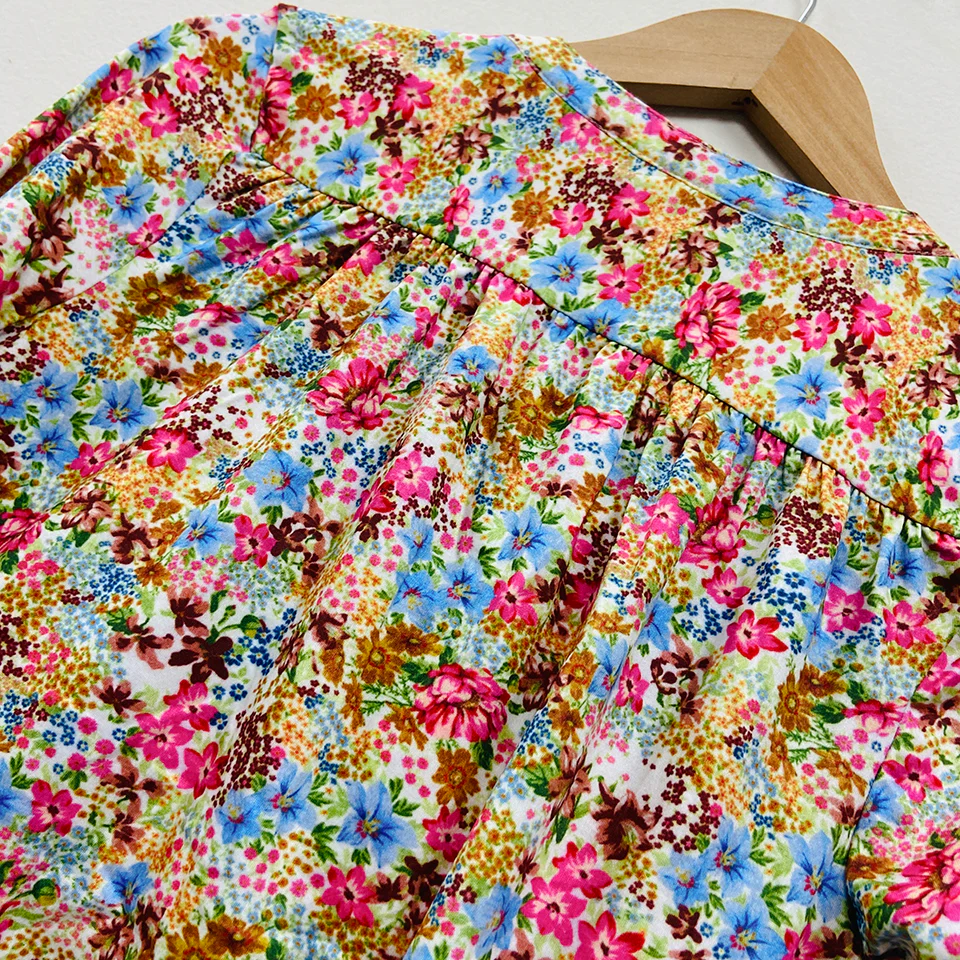 Ladies ¾ Sleeve Soft Floral Casual Top with Knitted Bottom - Image 16