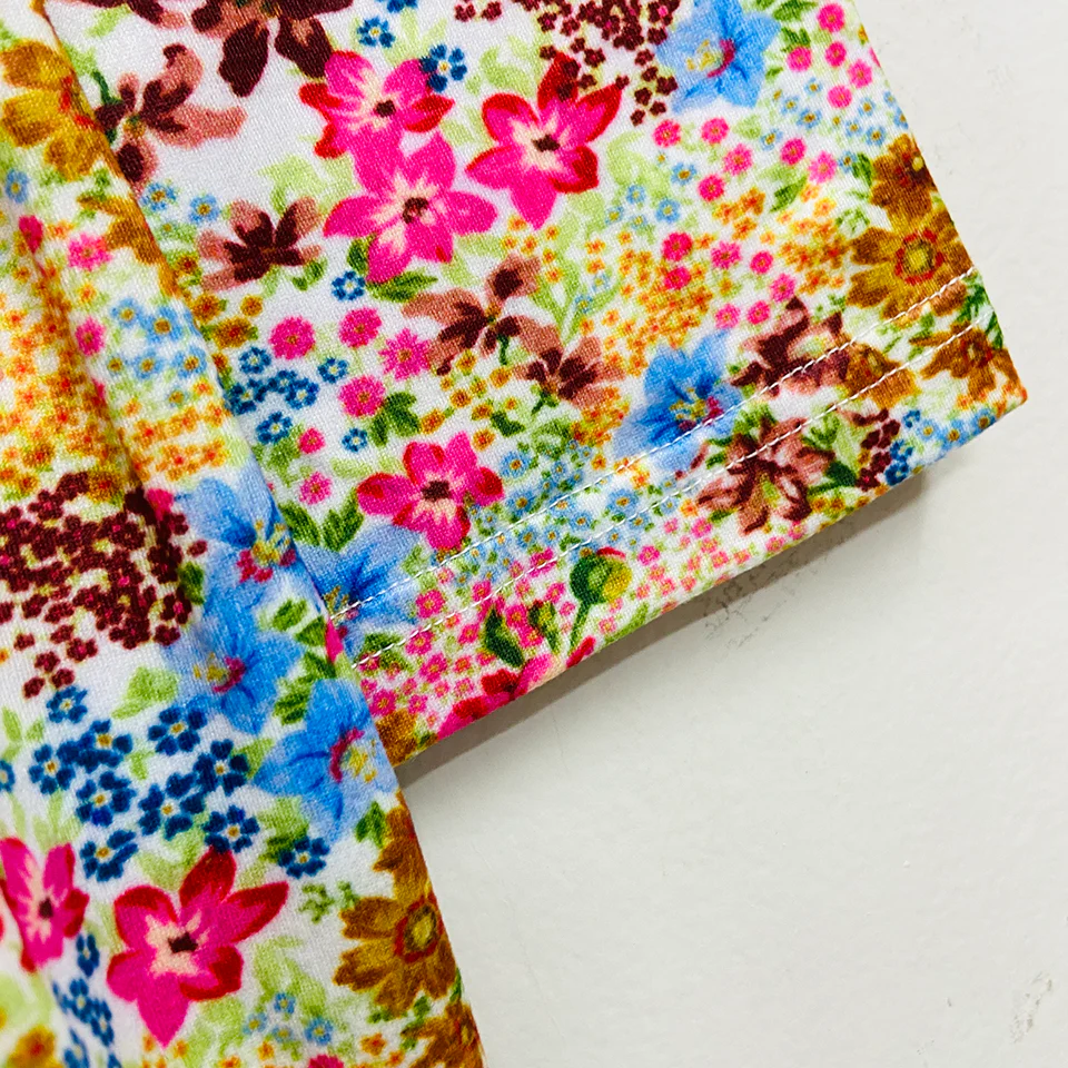 Ladies ¾ Sleeve Soft Floral Casual Top with Knitted Bottom - Image 17