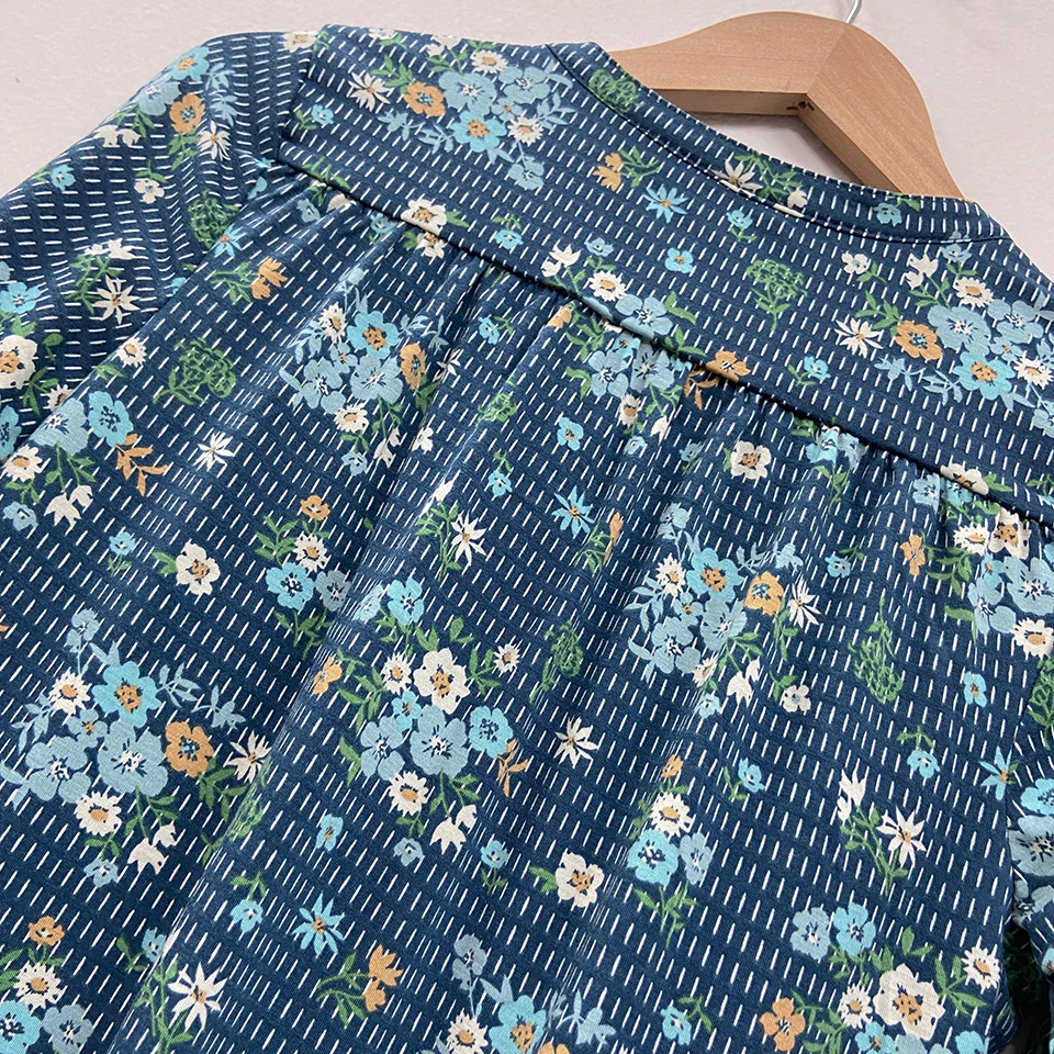 Ladies ¾ Sleeve Soft Floral Casual Top with Knitted Bottom - Image 7