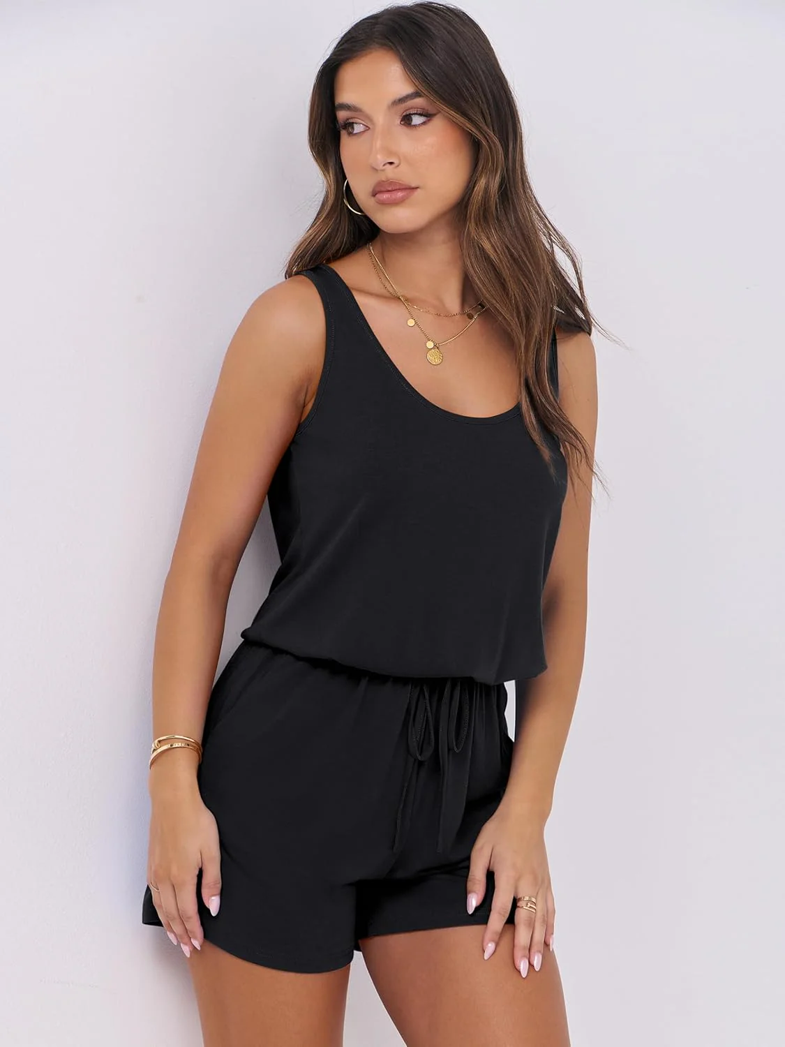Ladies Sleeveless Summer Cotton Jumpsuit - Image 8
