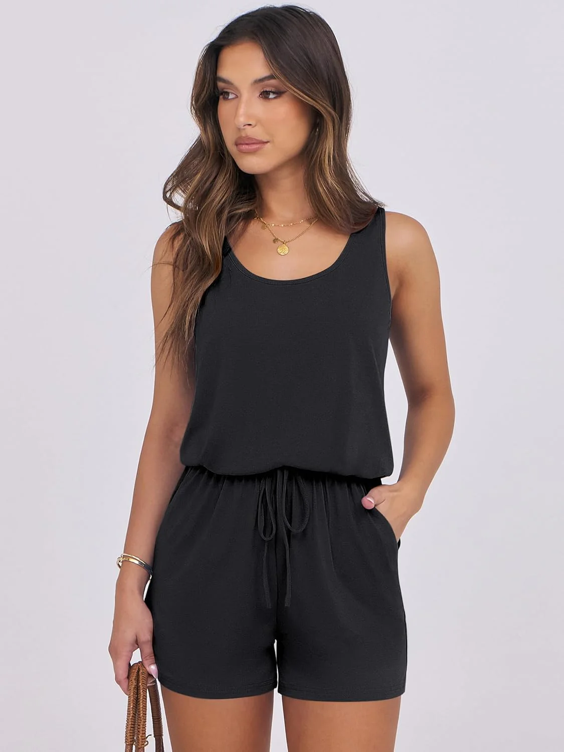Ladies Sleeveless Summer Cotton Jumpsuit - Image 9