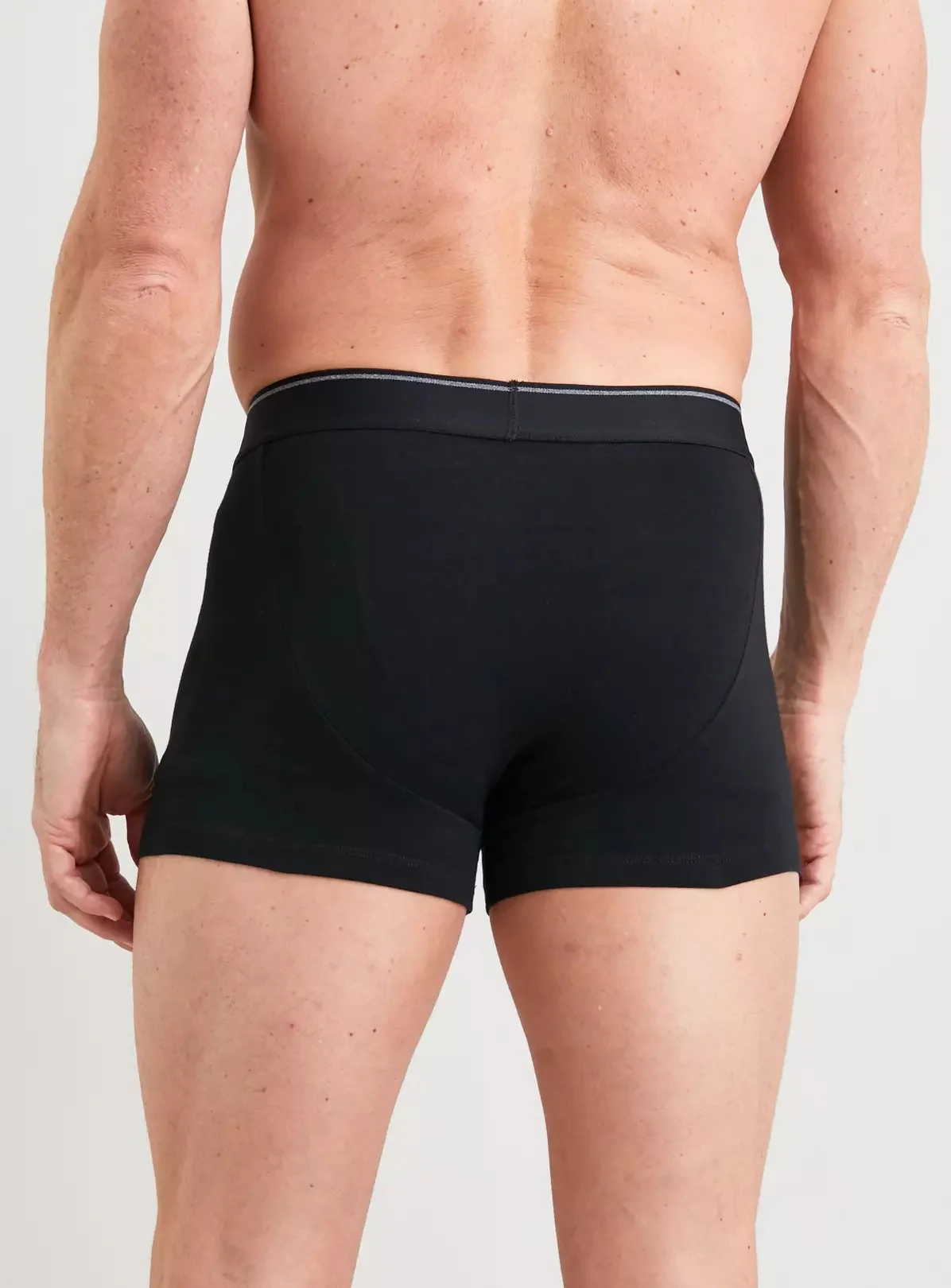 Mens Pack of 3 Black Stretch Cotton Boxer - Image 3