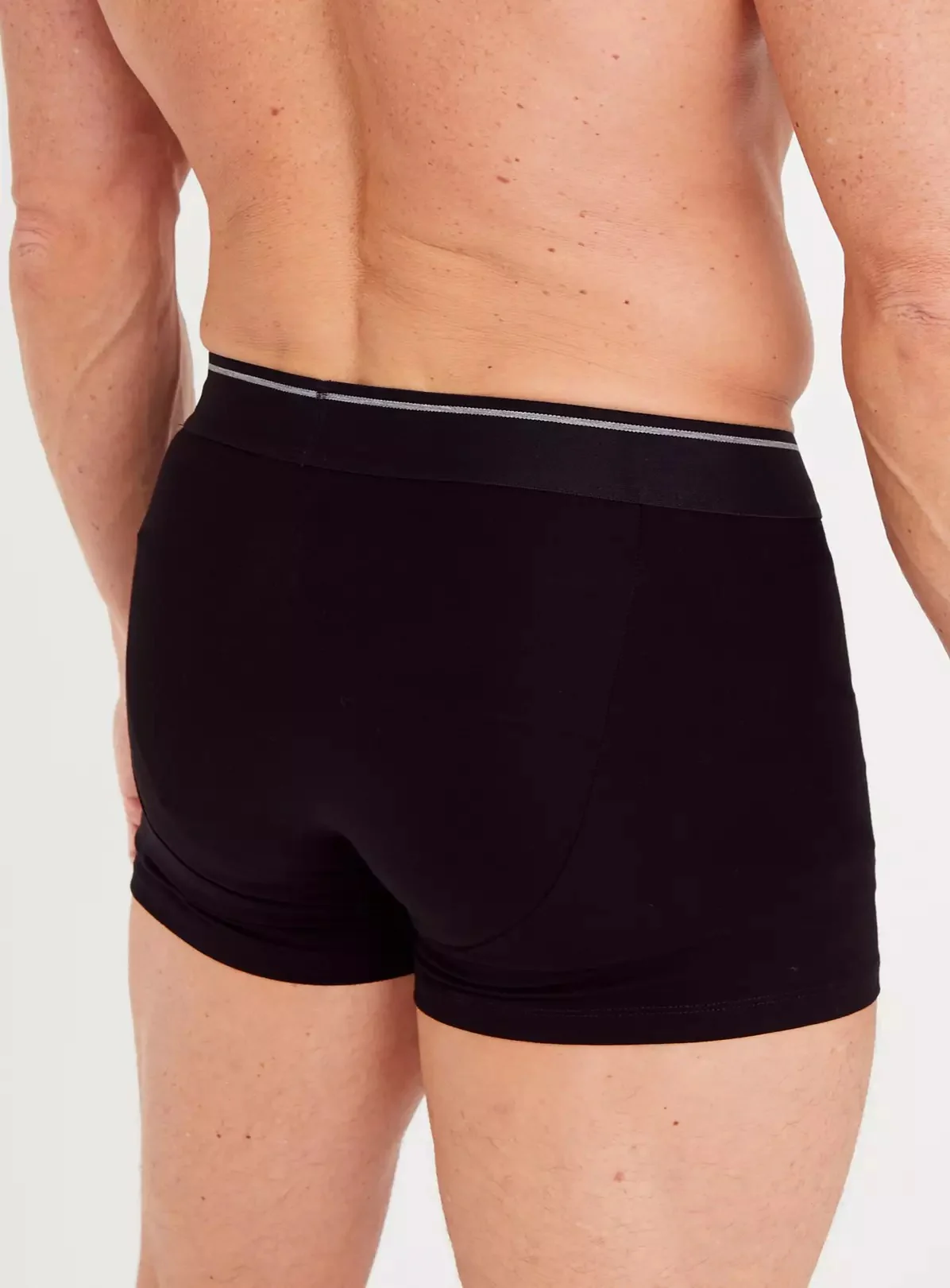 Mens Pack of 3 Black Stretch Cotton Boxer - Image 4