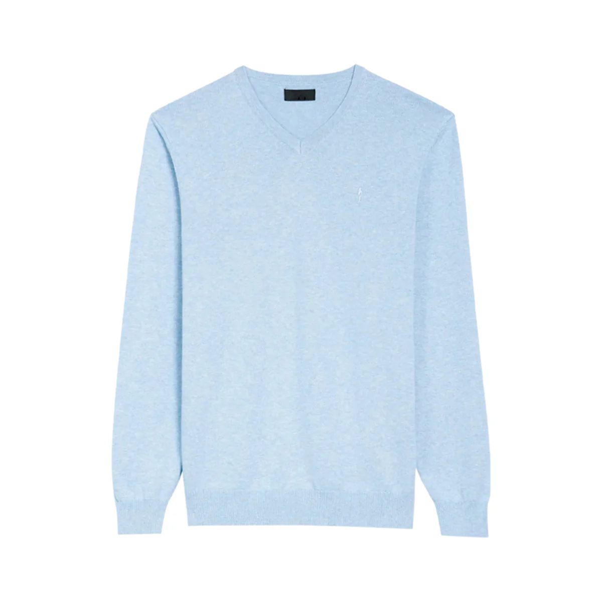 Mens Premium Cotton V-Neck Long Sleeve Knit Sweater - Image 13