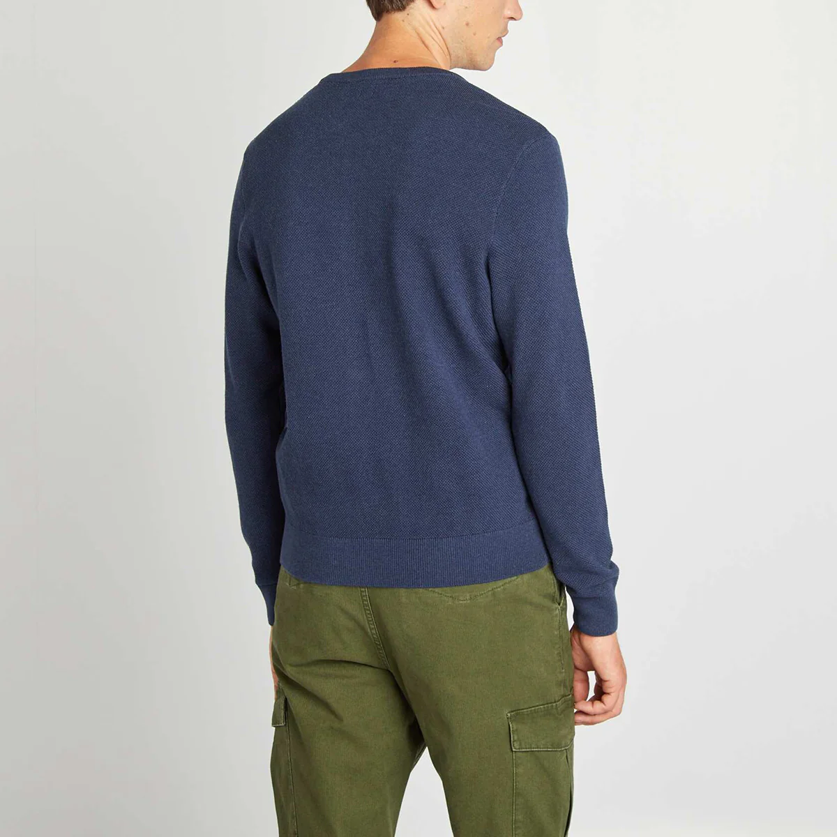 Men’s Premium Textured Knit Henley Round Neck Sweater - Image 10