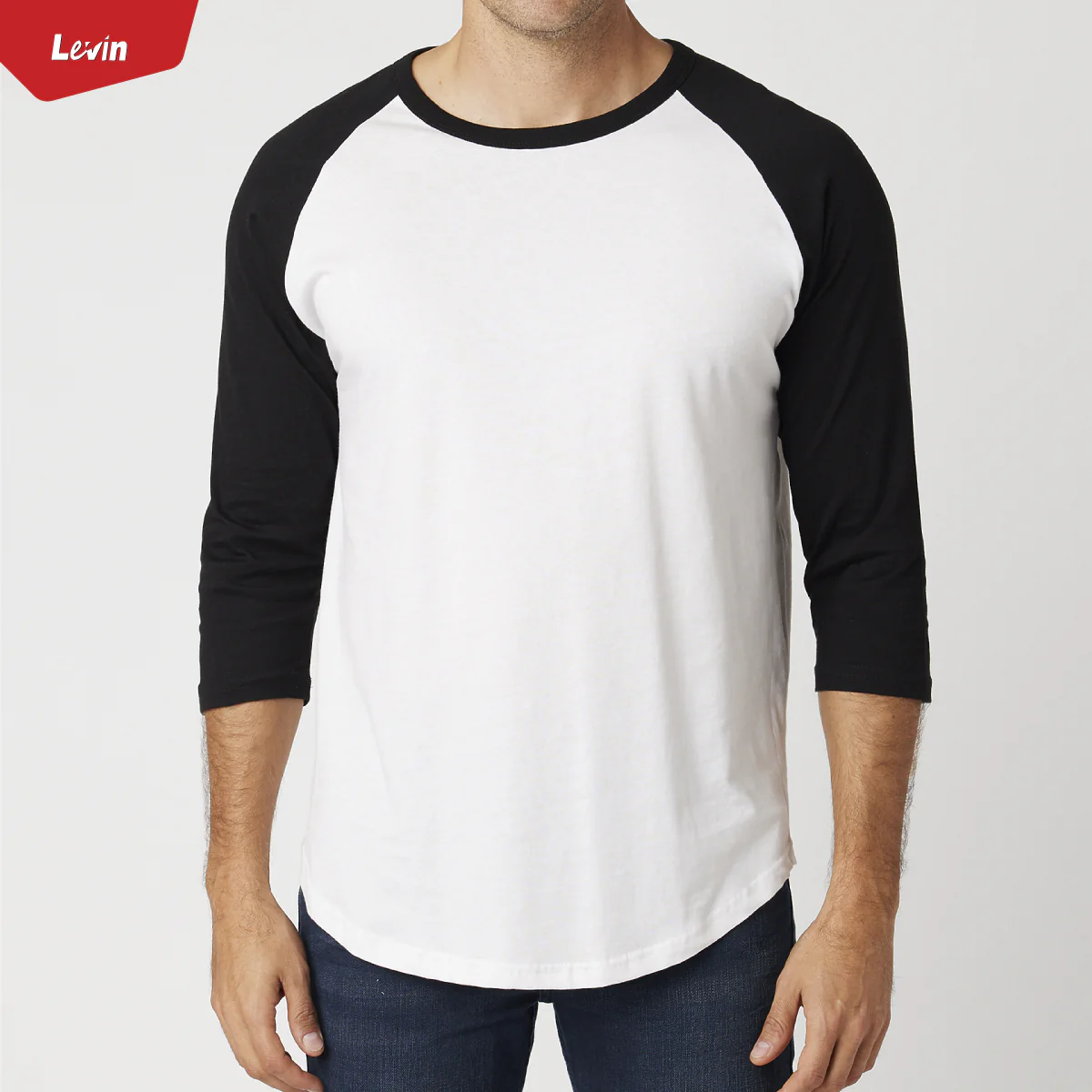 Men's 3/4 Raglan Sleeve Casual T-Shirt - Image 3