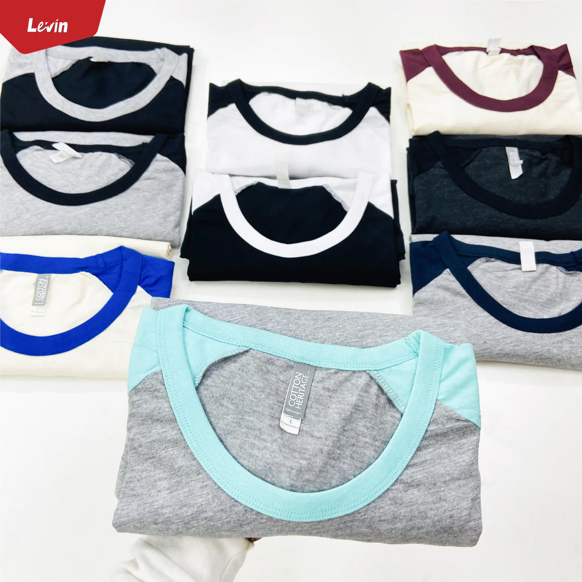 Men's 3/4 Raglan Sleeve Casual T-Shirt - Image 35