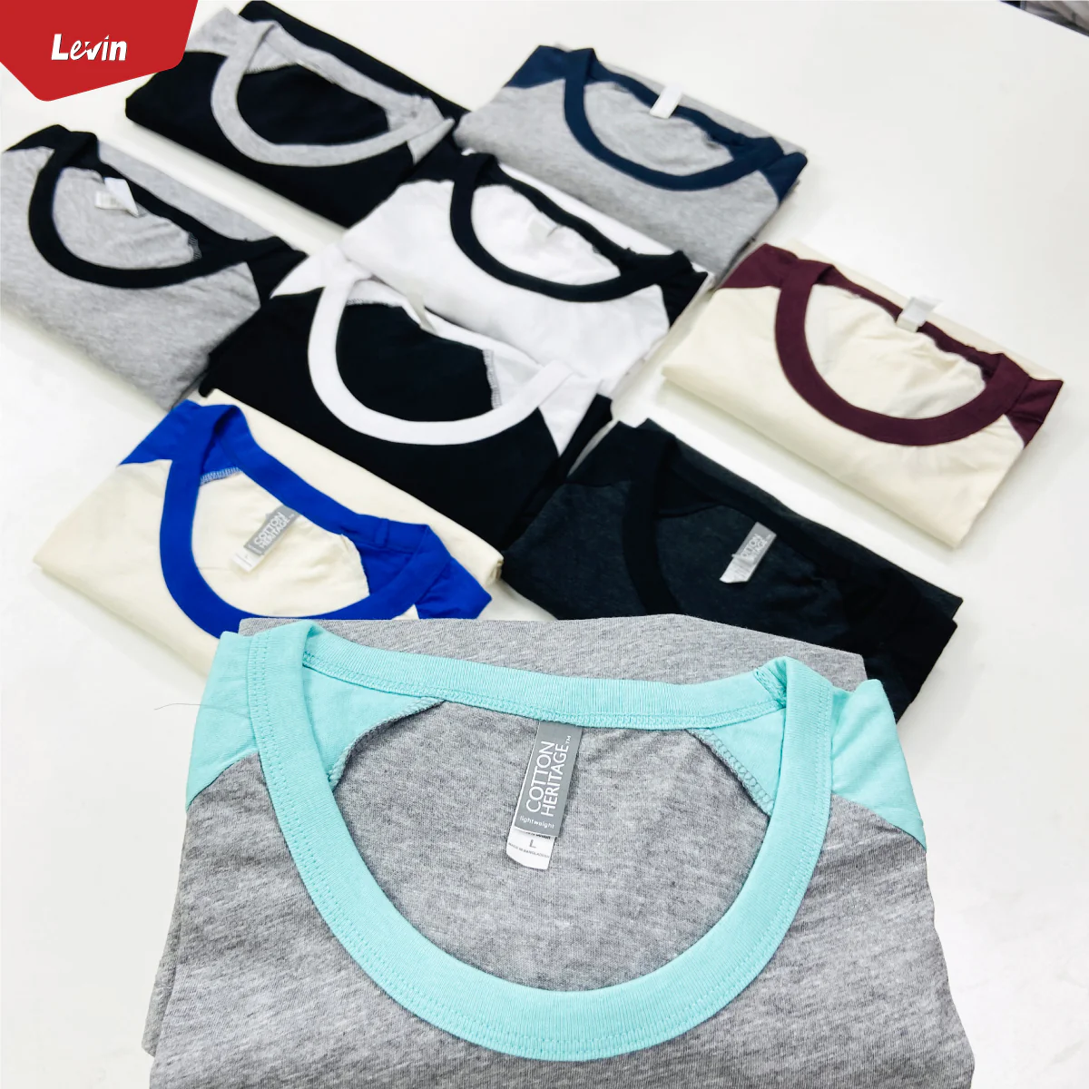 Men's 3/4 Raglan Sleeve Casual T-Shirt - Image 36