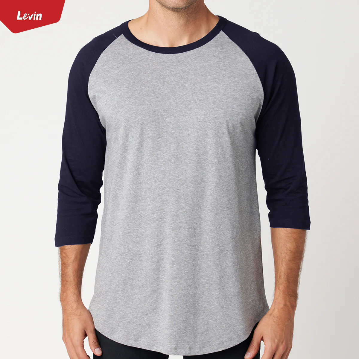 Men's 3/4 Raglan Sleeve Casual T-Shirt - Image 5