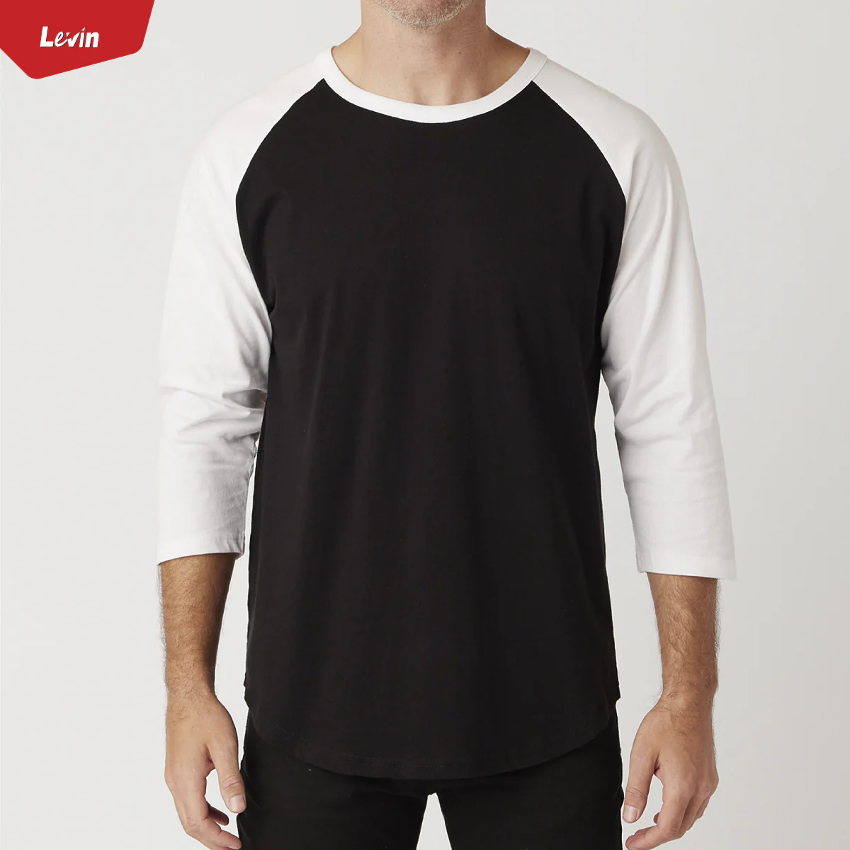Men's 3/4 Raglan Sleeve Casual T-Shirt - Image 7