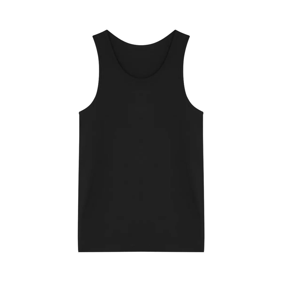 Mens 3-Pack Sleeveless Vests Cotton Black Tank Top - Image 5