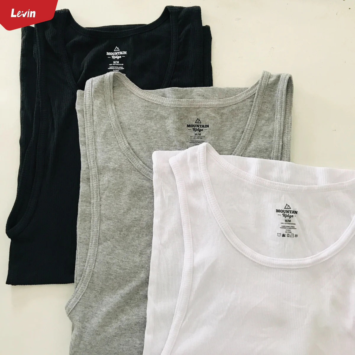 Men's Fitted Ribbed Scoop neck Cotton Tank Top - Image 7