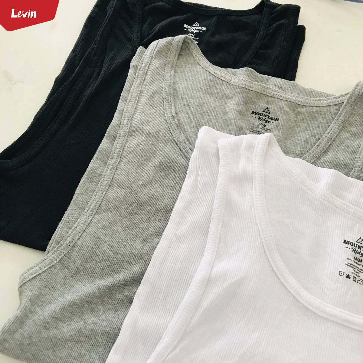 Men's Fitted Ribbed Scoop neck Cotton Tank Top - Image 8