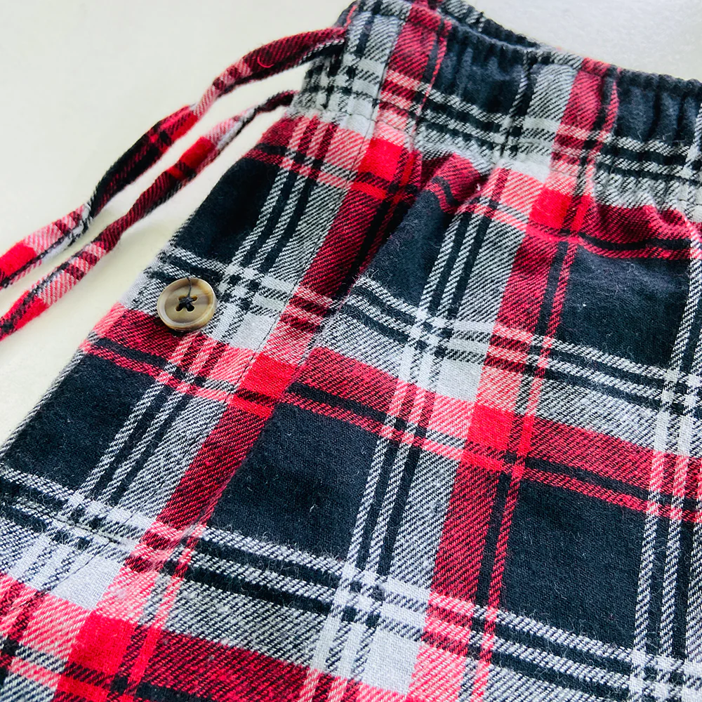 Mens Flannel Side Pocket Cotton Lounge Pajama Trouser - Image 11