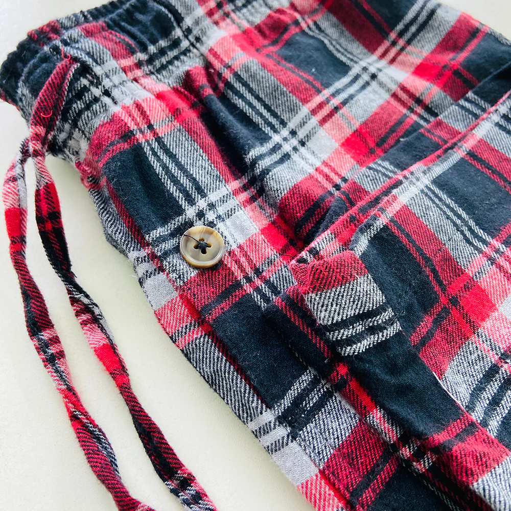 Mens Flannel Side Pocket Cotton Lounge Pajama Trouser - Image 3