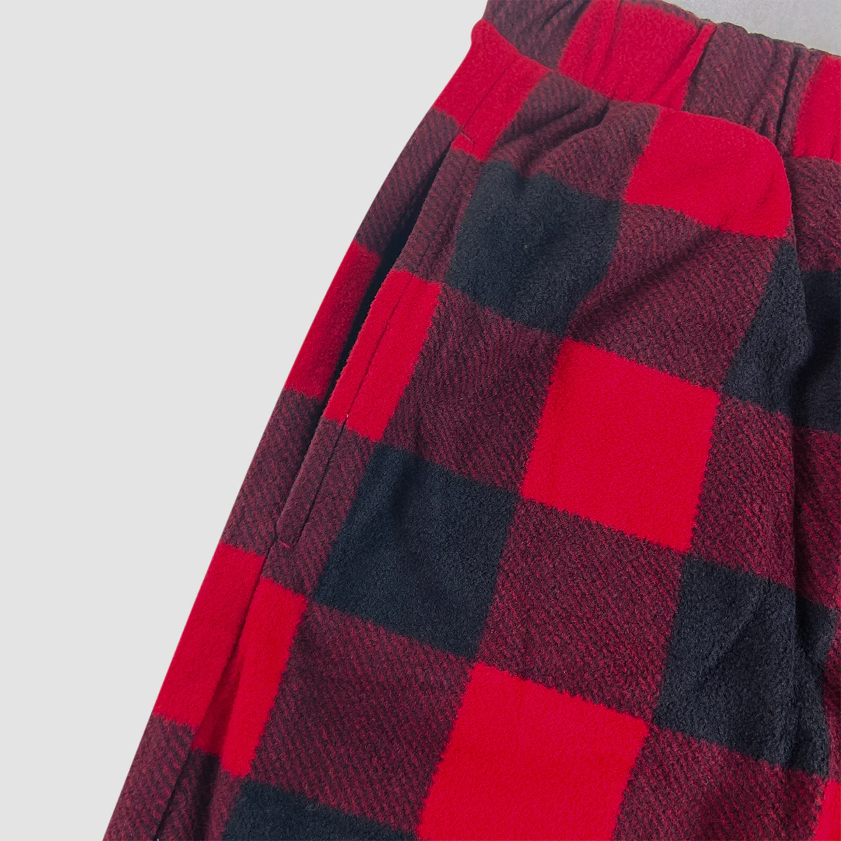 Mens Fleece Checked Sleepwear Pajama Pant - Image 6