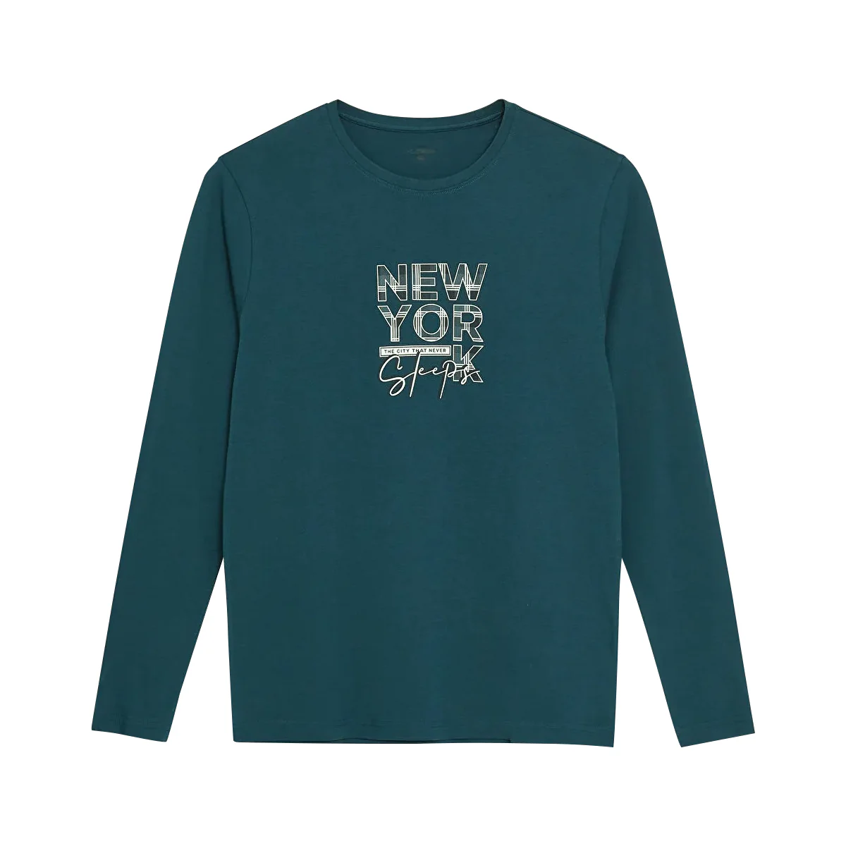 Mens Full Sleeve Crew Neck Jersey Cotton T-Shirt