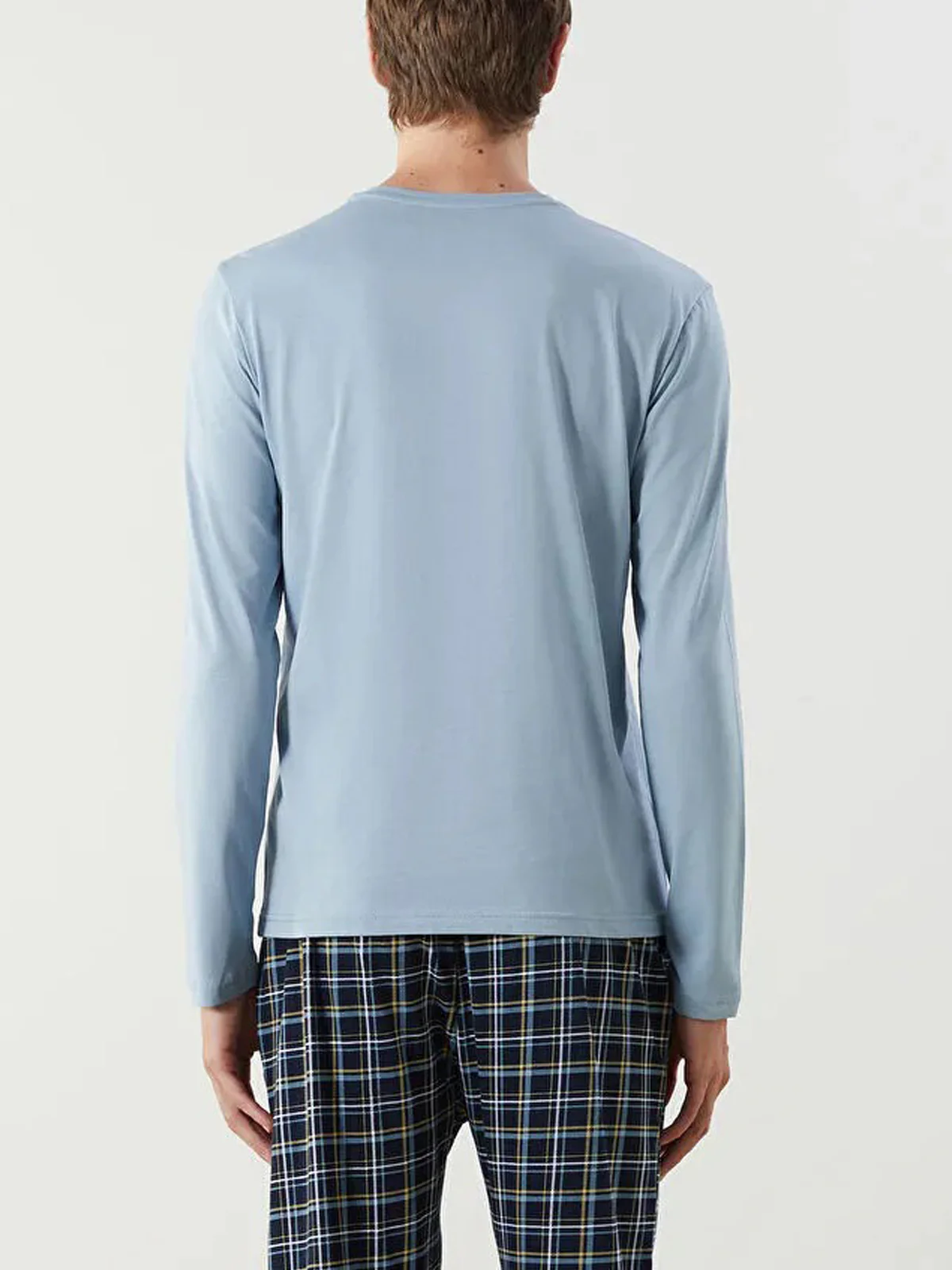Mens Full Sleeve Crew Neck Jersey Cotton T-Shirt - Image 4