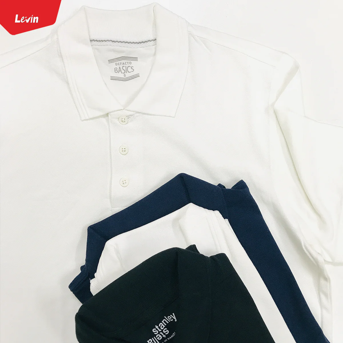 Men's Half Sleeve Solid Organic Cotton Polo T-Shirt - Image 6