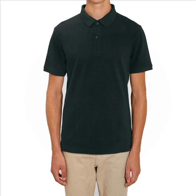 Men's Half Sleeve Solid Organic Cotton Polo T-Shirt - Image 8