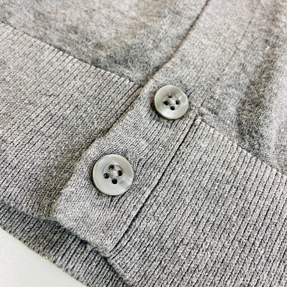 Mens Long Sleeve High Neck Cardigan Sweater - Image 18