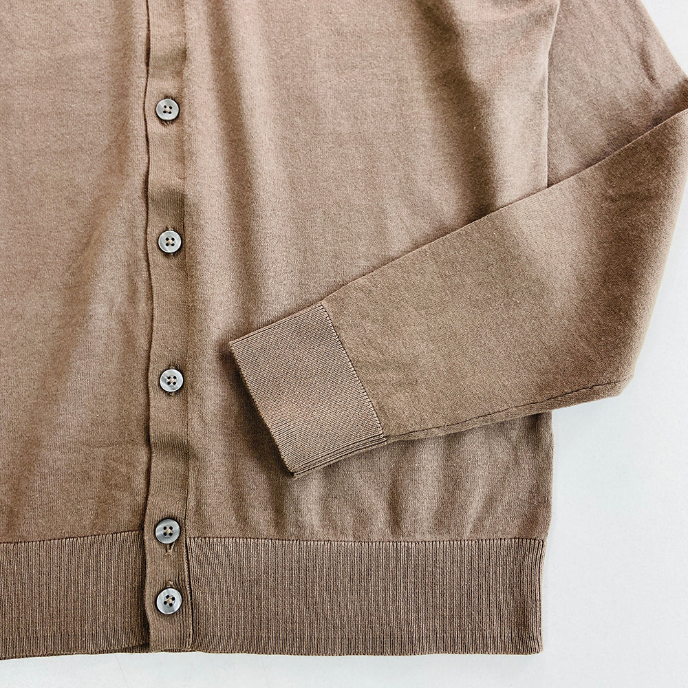 Mens Long Sleeve High Neck Cardigan Sweater - Image 31