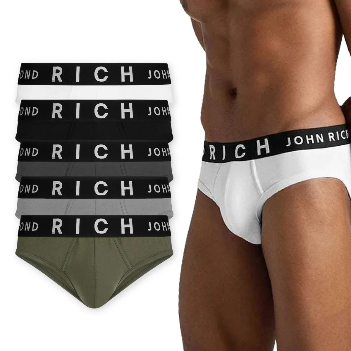 Mens Low Waist Premium Cotton Briefs Underwear - Image 14