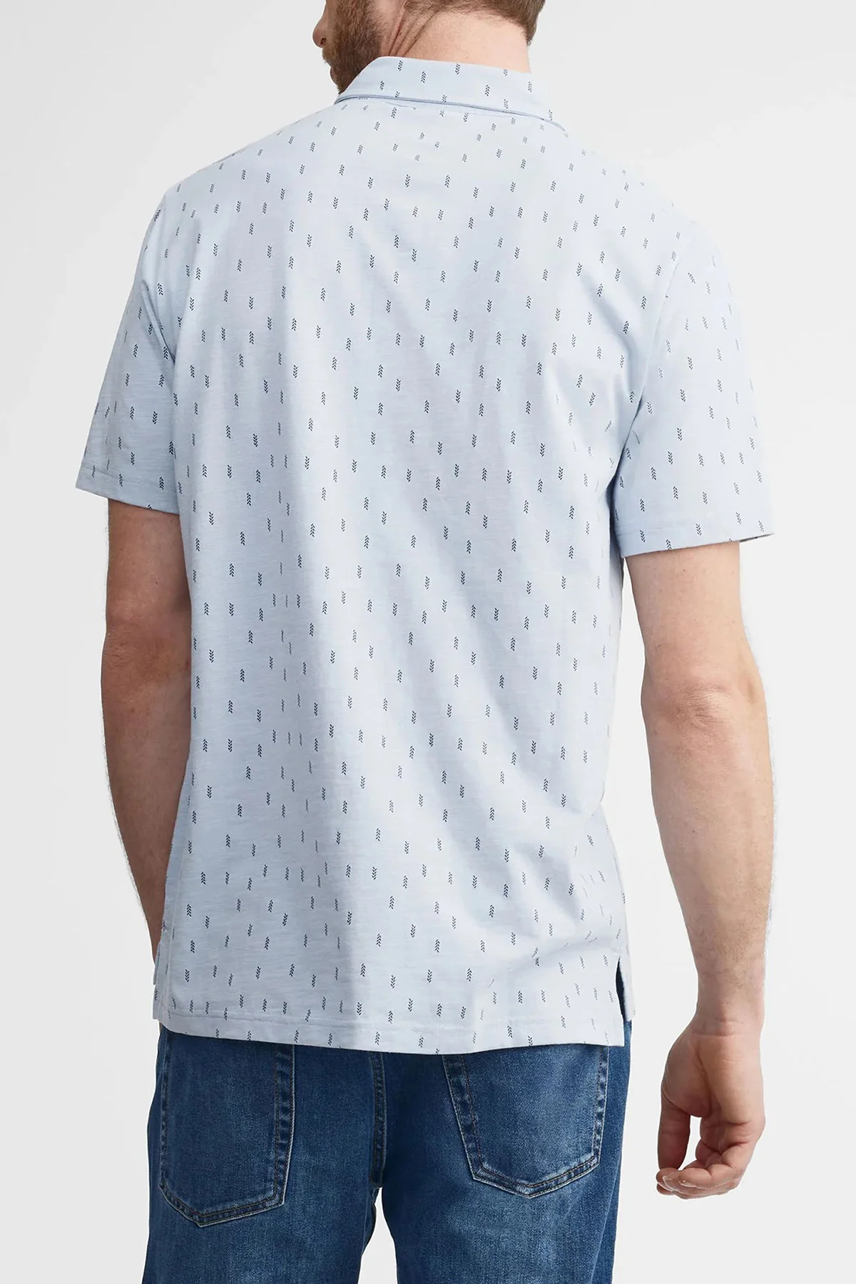Mens Printed Short Sleeve Cotton Stylish & Casual Polo T-Shirt - Image 10
