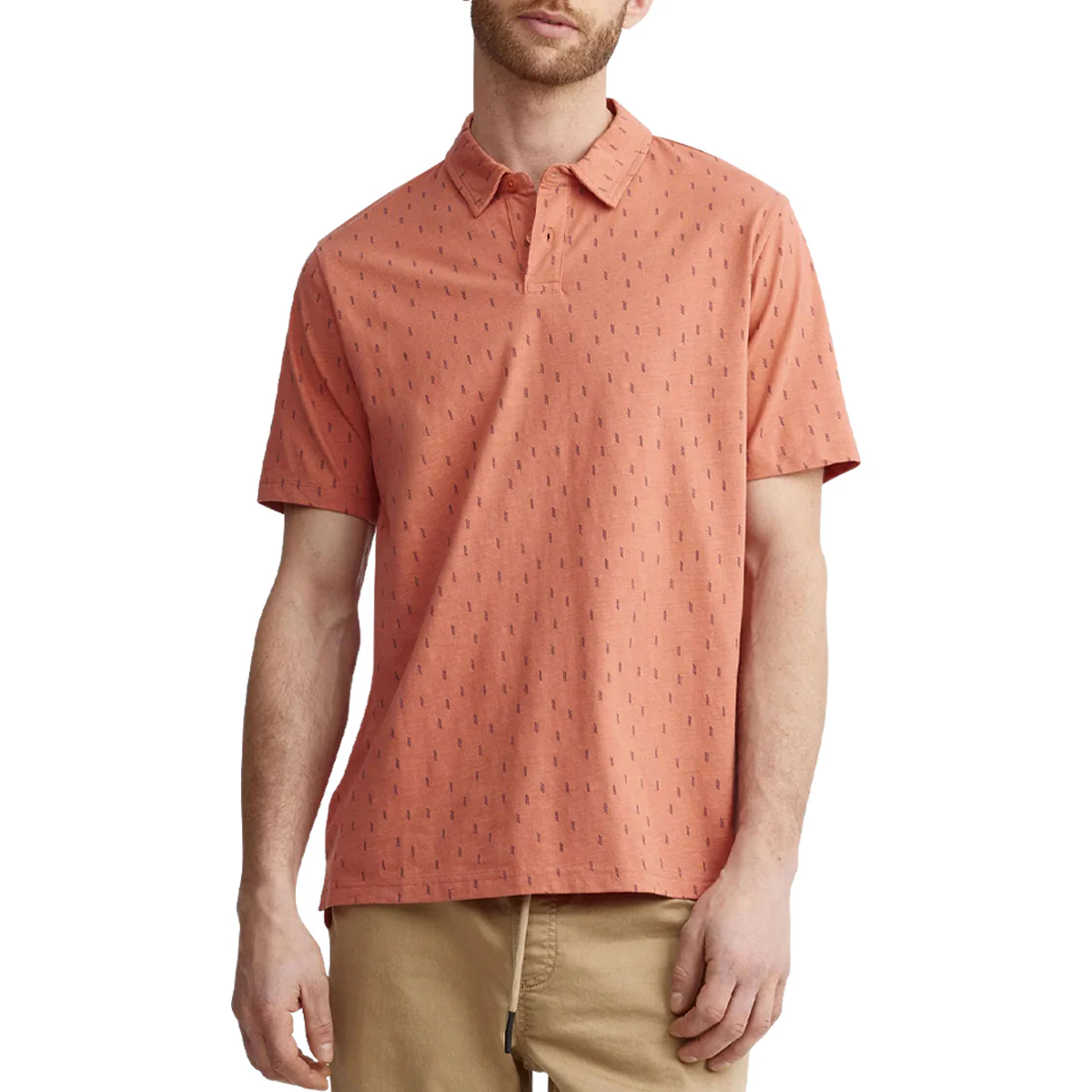 Mens Printed Short Sleeve Cotton Stylish & Casual Polo T-Shirt - Image 11