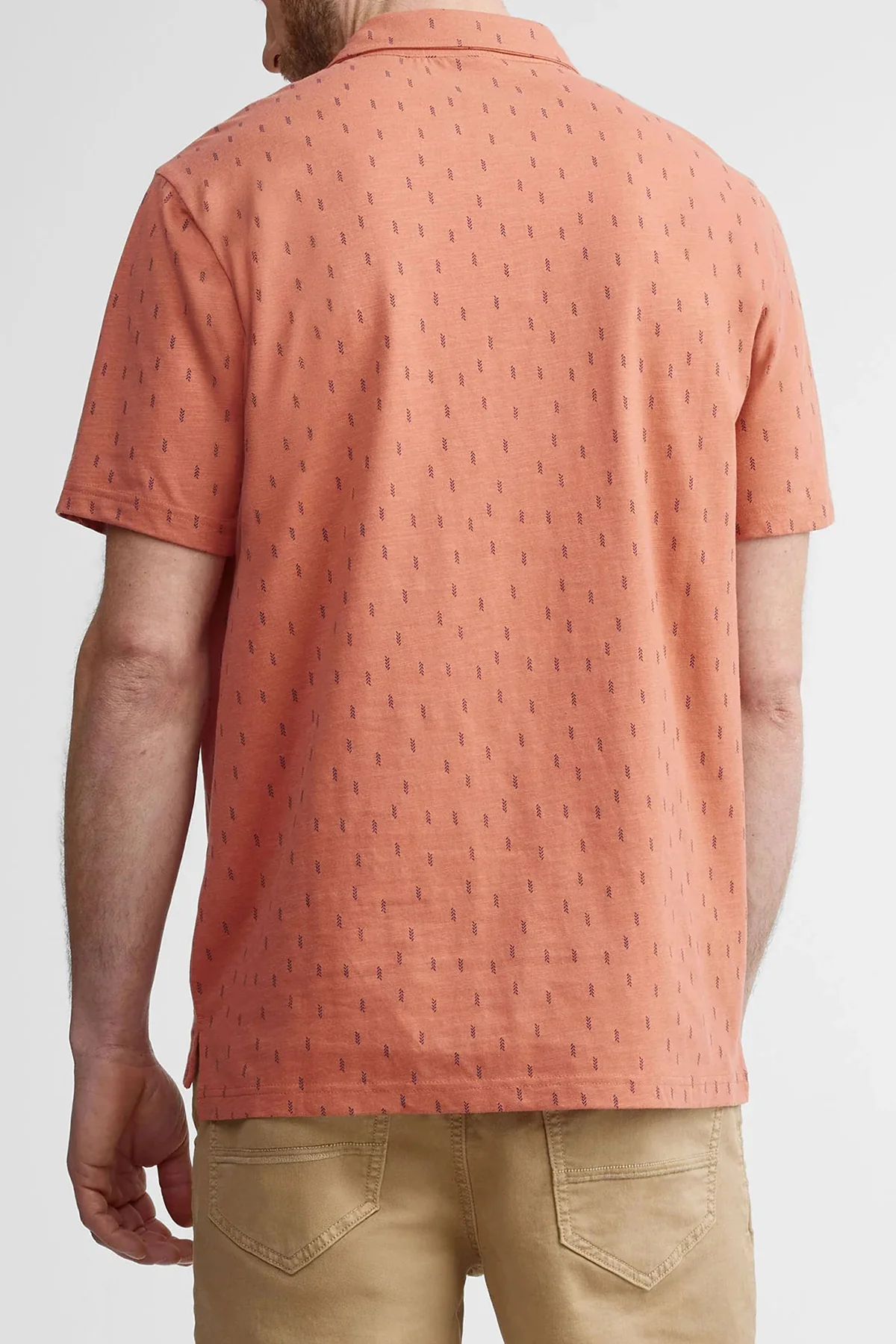 Mens Printed Short Sleeve Cotton Stylish & Casual Polo T-Shirt - Image 8