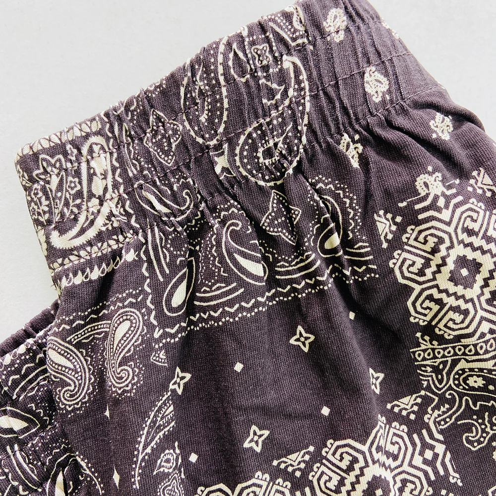 Men's Printed Side Pocket Cotton Pajama Shorts - Image 14