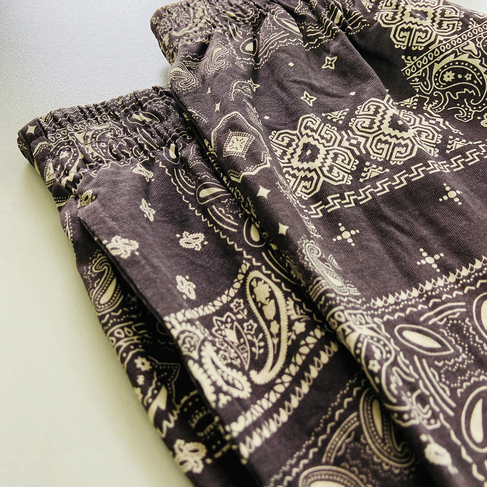 Men's Printed Side Pocket Cotton Pajama Shorts - Image 15
