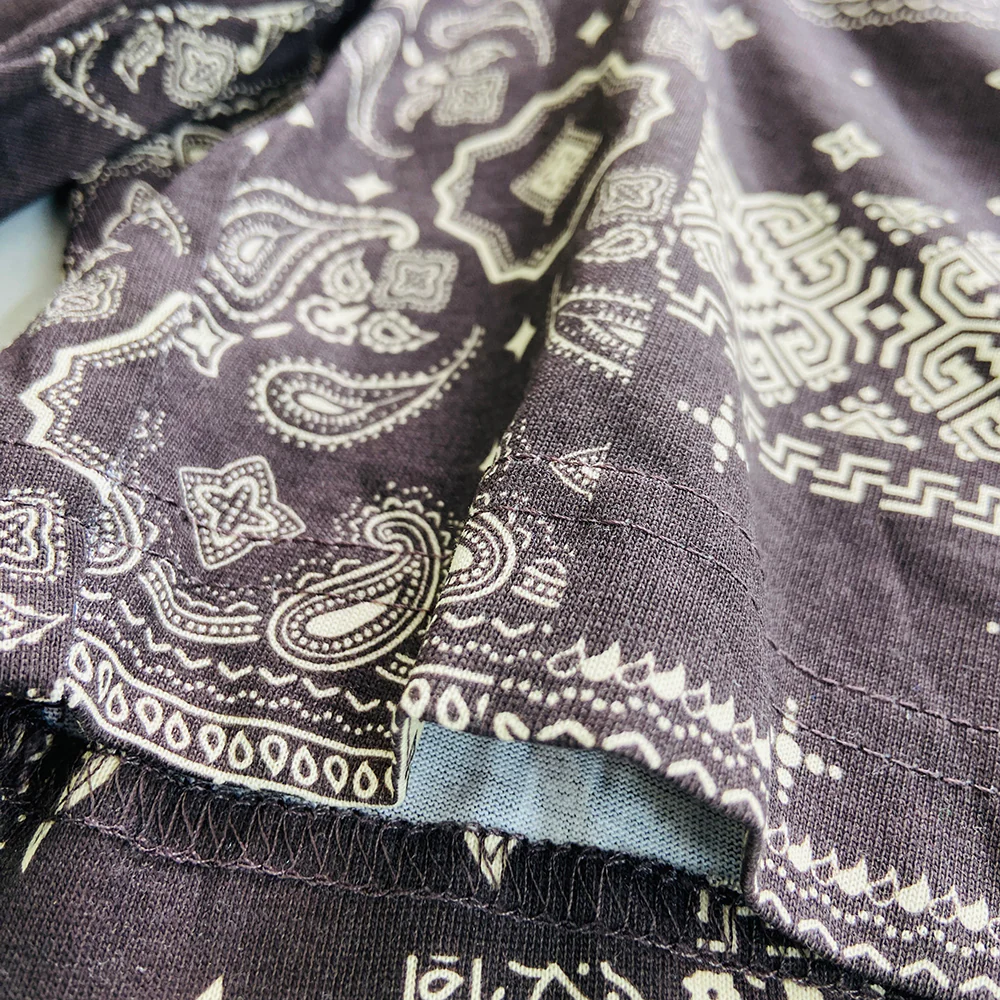 Men's Printed Side Pocket Cotton Pajama Shorts - Image 16