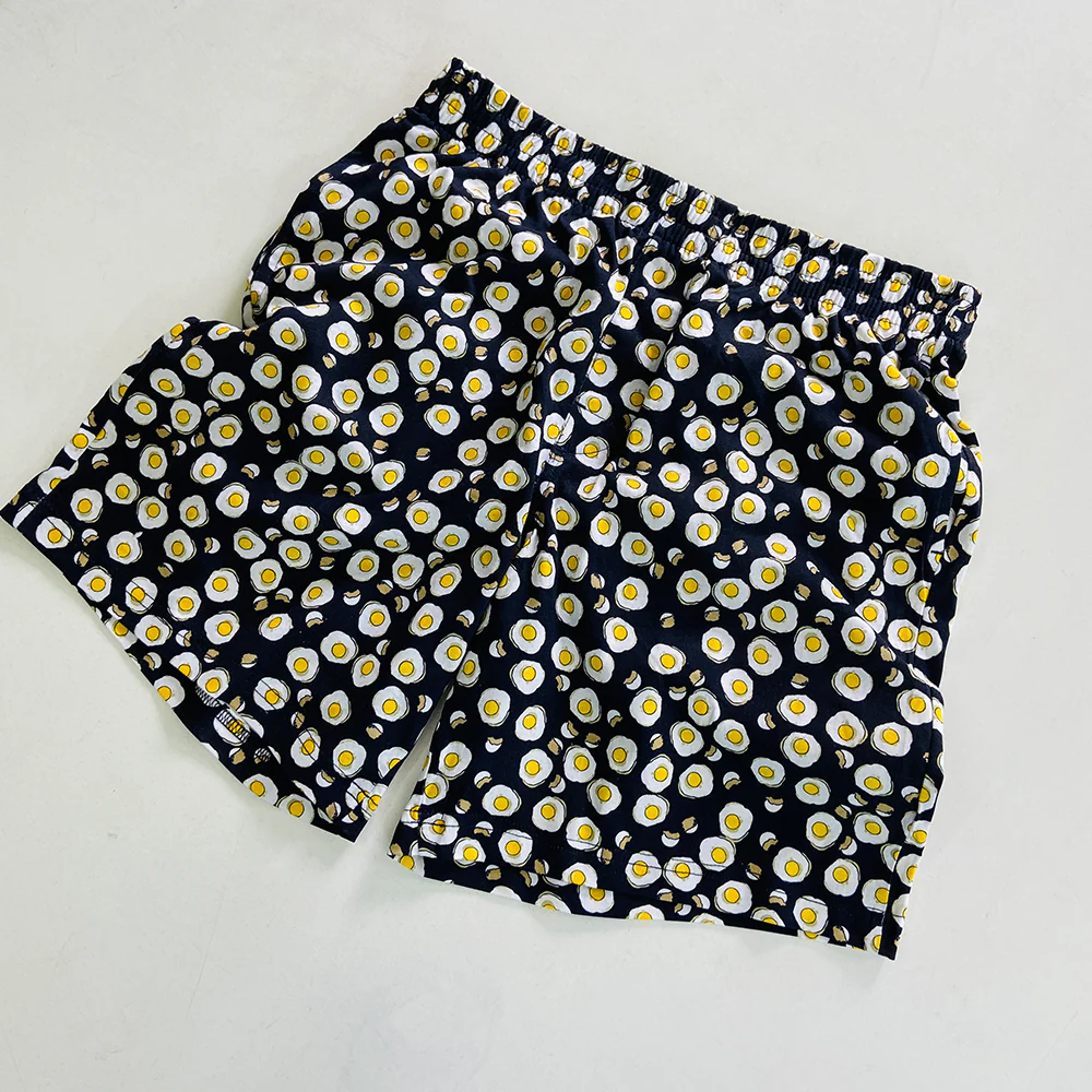 Men's Printed Side Pocket Cotton Pajama Shorts - Image 24