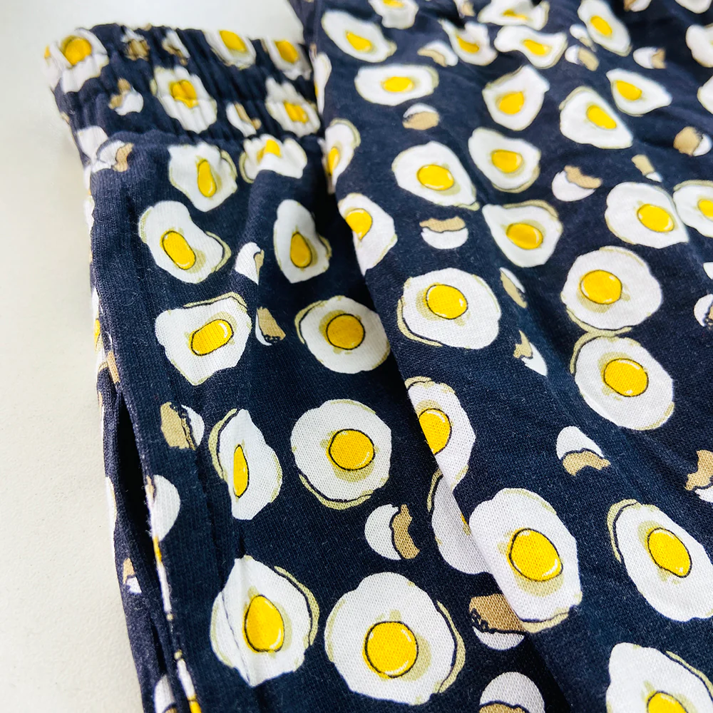 Men's Printed Side Pocket Cotton Pajama Shorts - Image 3