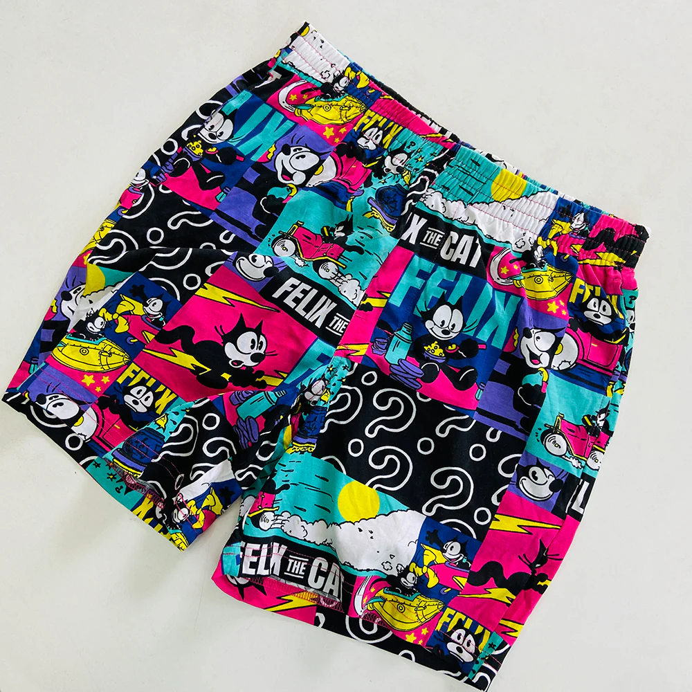 Men's Printed Side Pocket Cotton Pajama Shorts - Image 9